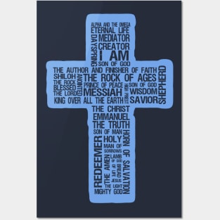 Names of Jesus Cross Posters and Art